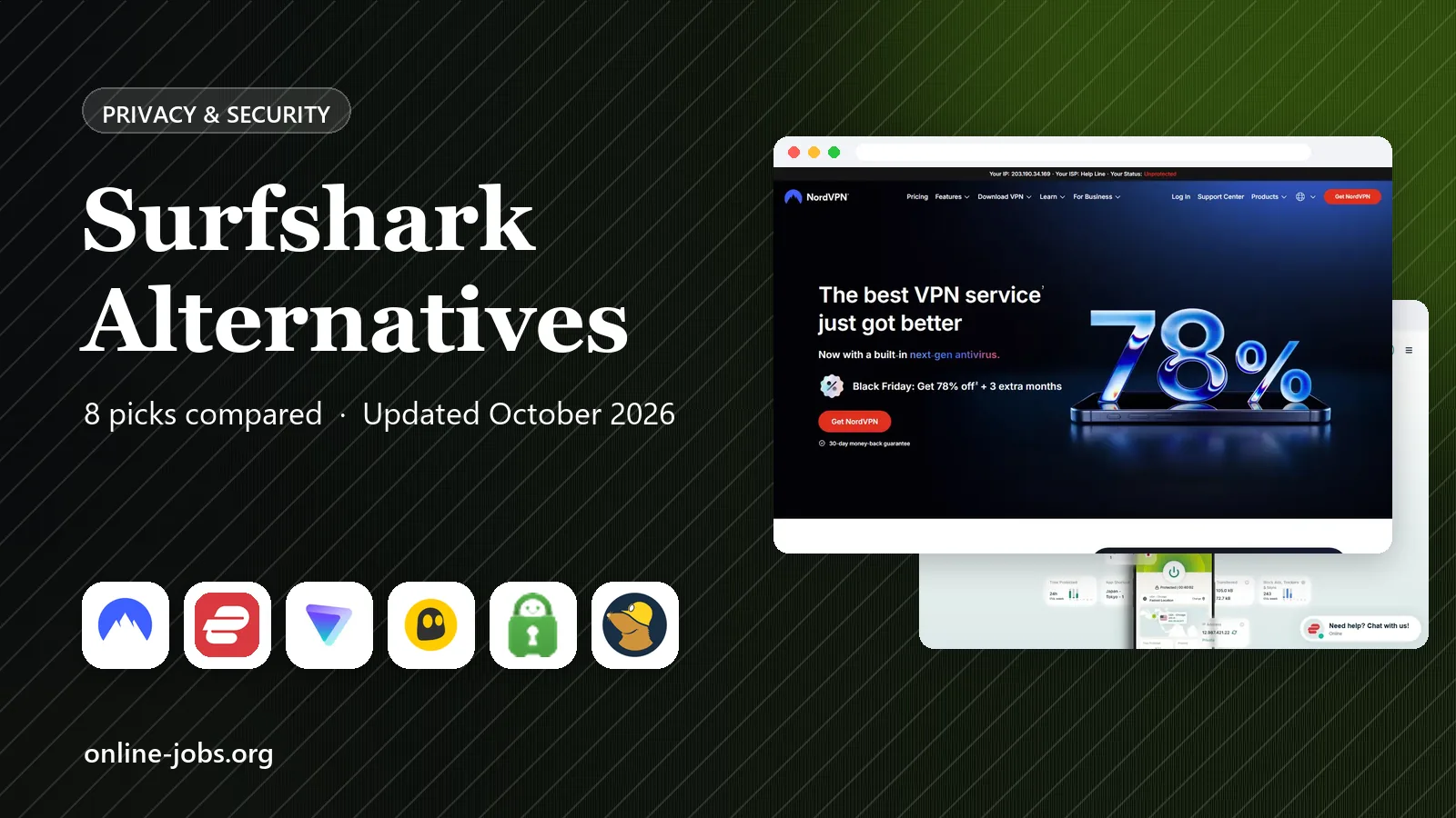 Surfshark Alternatives in 2026: 8 VPNs Compared