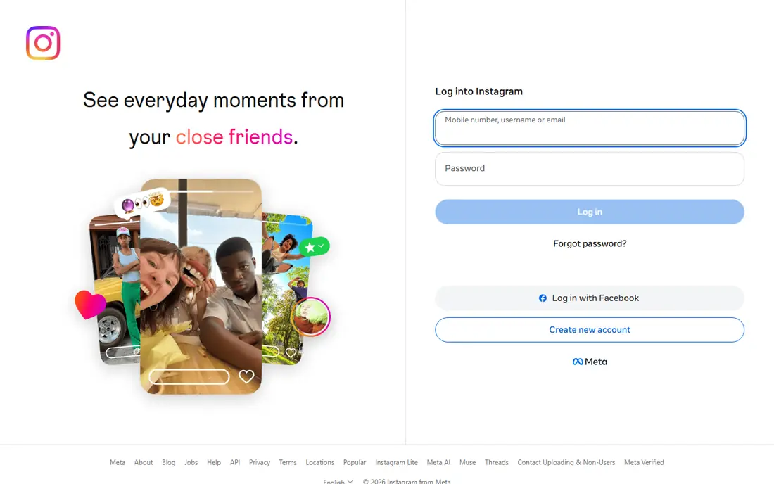 Instagram Reels website