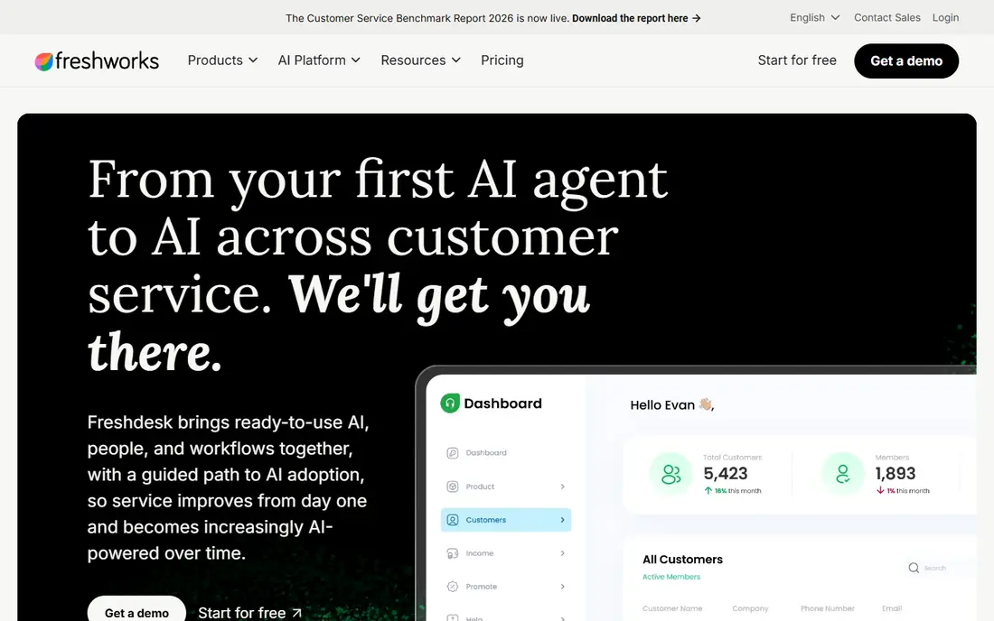 Freshdesk website