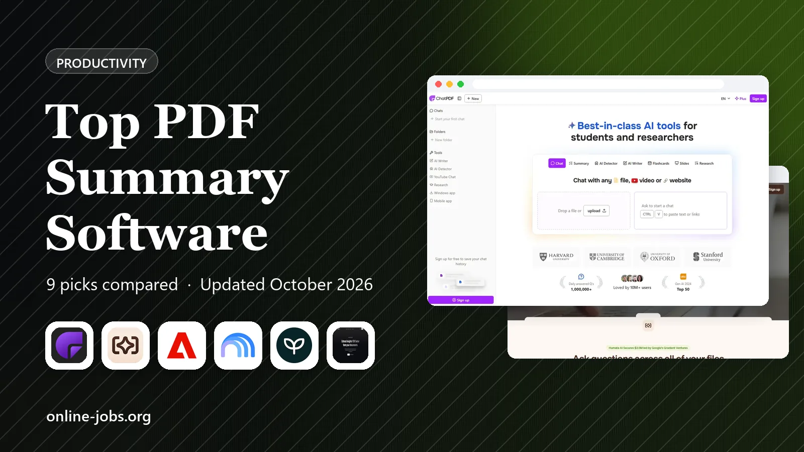 Top PDF Summary Software in 2026: 9 Tools Compared