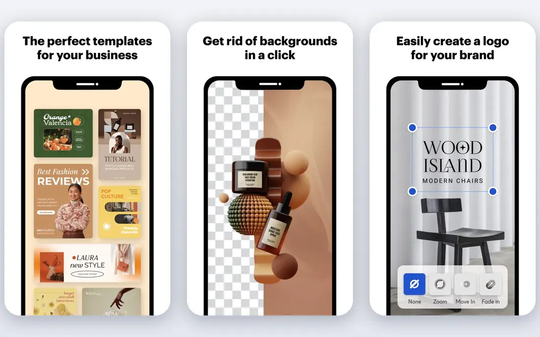VistaCreate app screenshots
