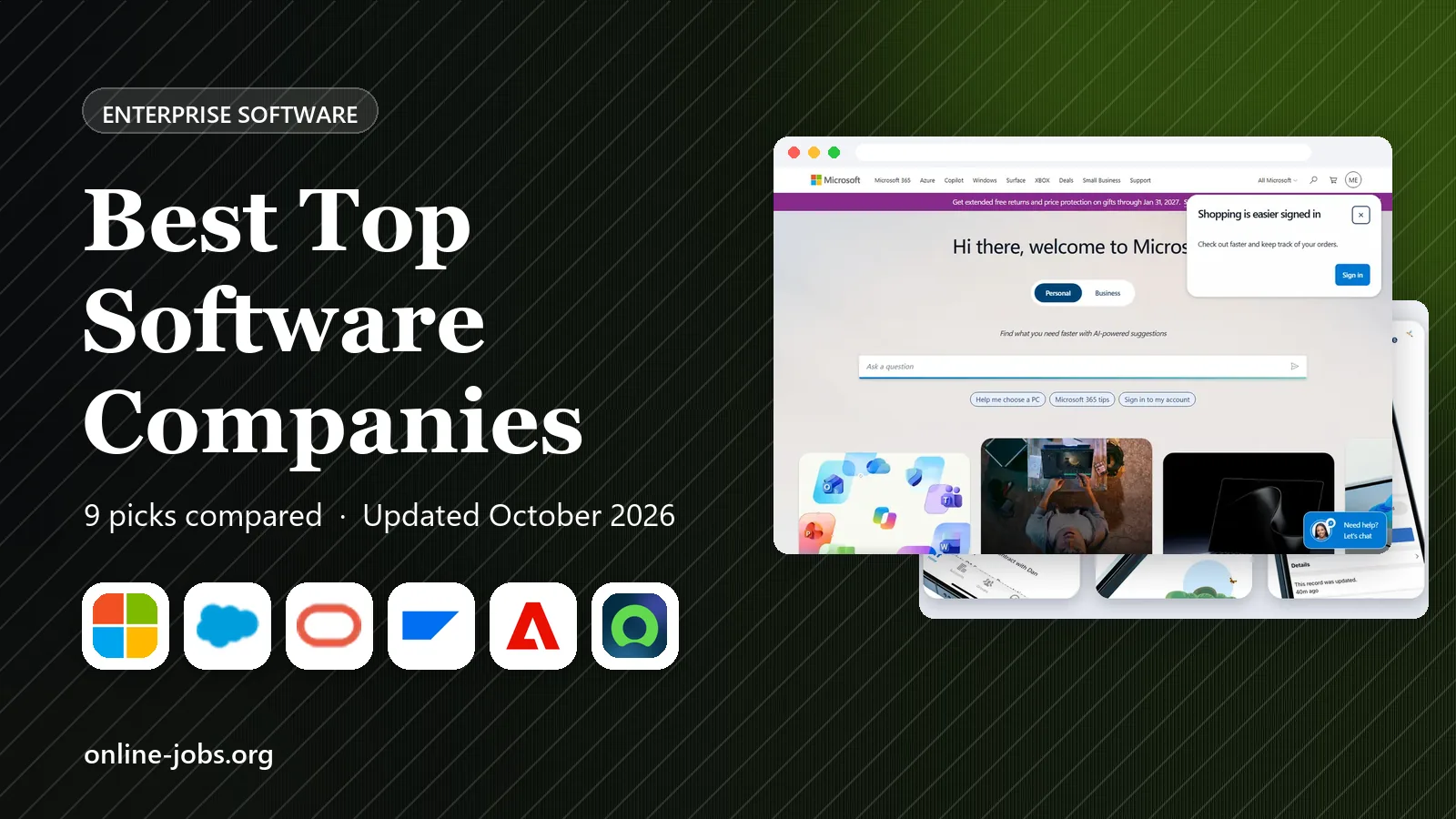 Best Top Software Companies in 2026: 9 Apps Compared