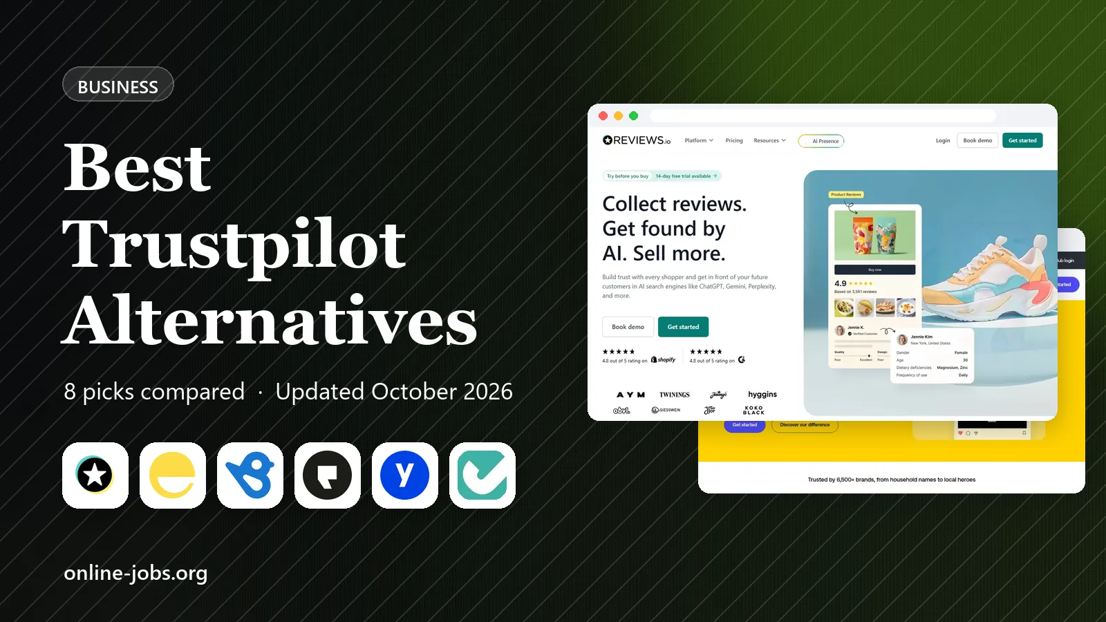 Best Trustpilot Alternatives in 2026: 8 Platforms Compared