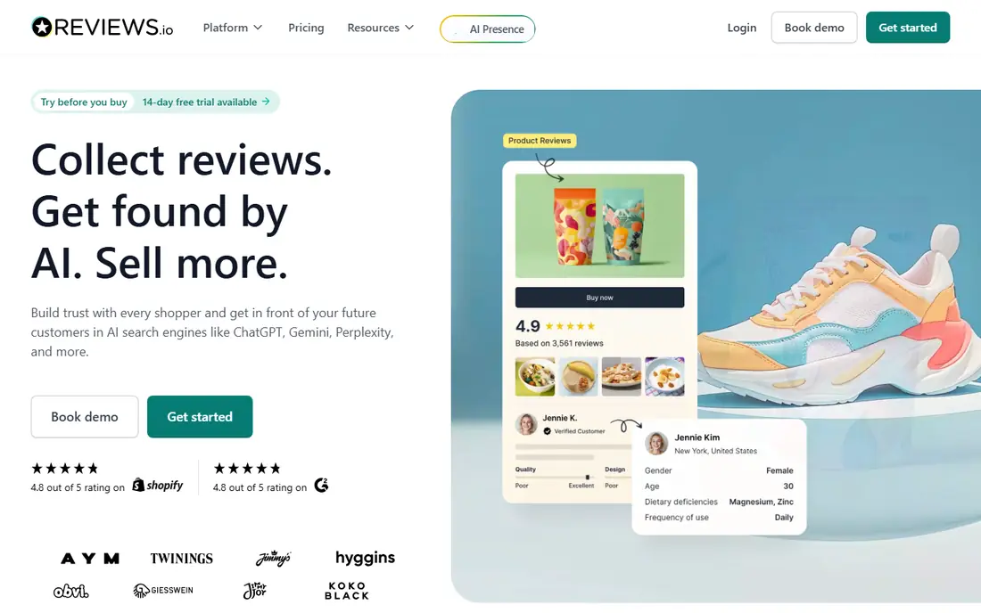 Reviews.io website