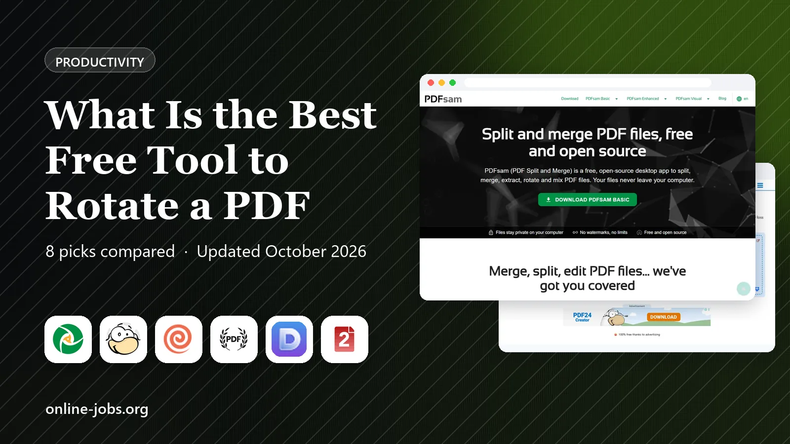 What Is the Best Free Tool to Rotate a PDF in 2026: 8 Tools Compared