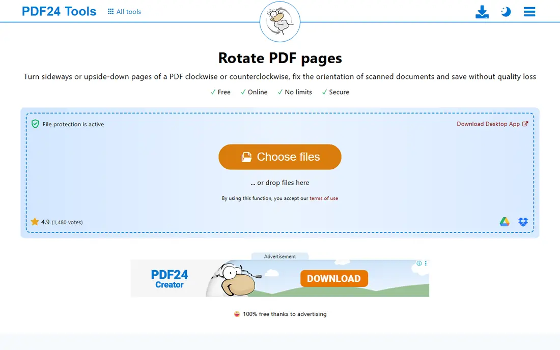 PDF24 website