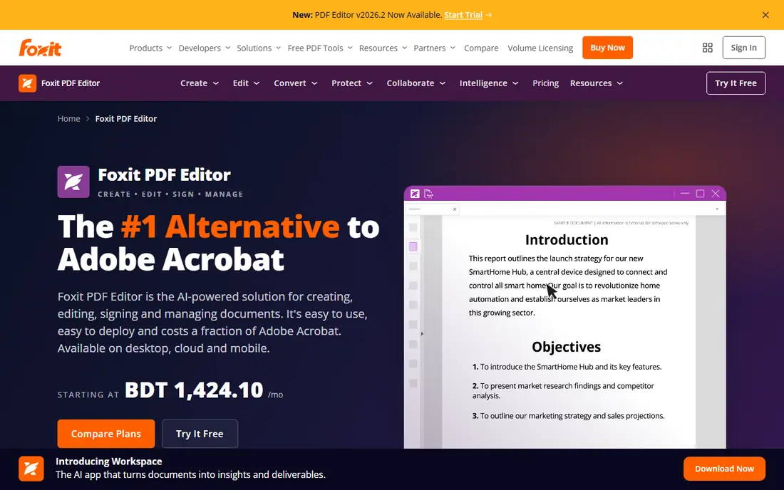 Foxit PDF Editor website