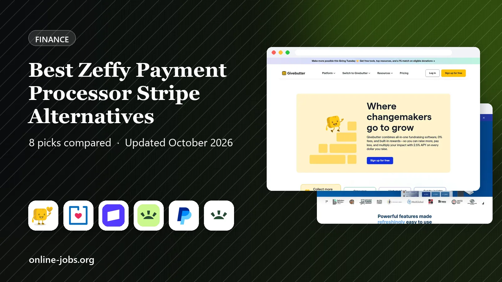 Best Zeffy Payment Processor Stripe Alternatives in 2026: 8 Options Compared