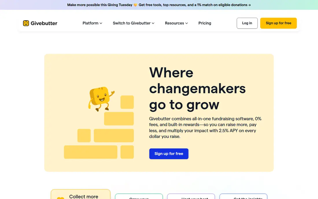 Givebutter website