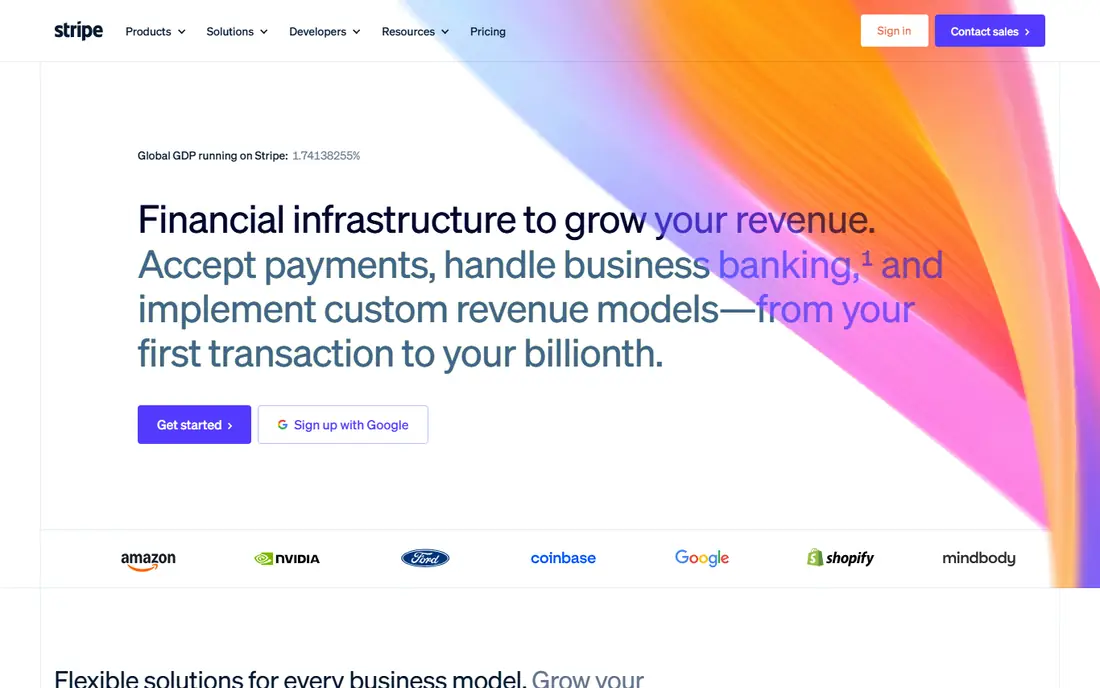 Stripe website