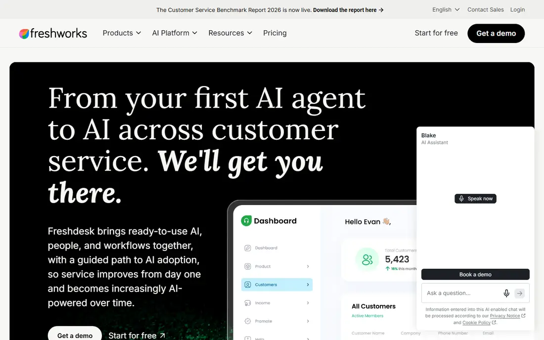 Freshdesk website